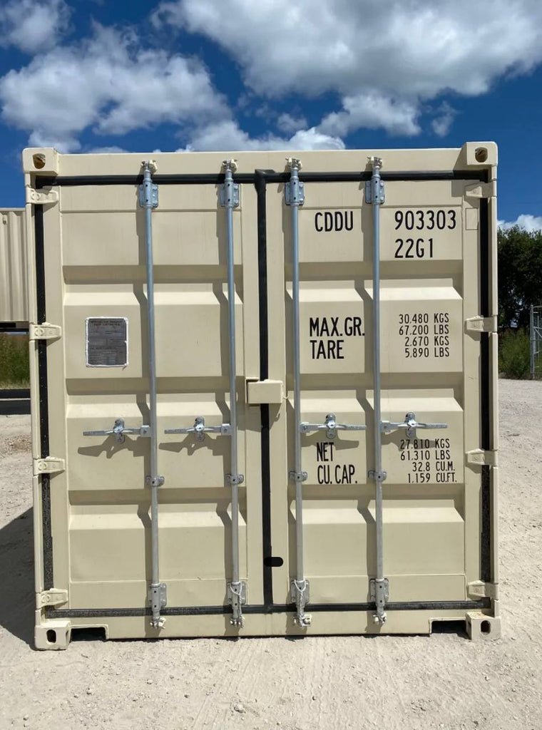 Contentor padrão ISO de 10 pés – Dimensões precisas e otimizadas
