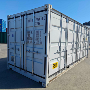 Novo contentor marítimo de 20 pés (6 metros) – MIIU2274190 – TALLINN Cinza Claro