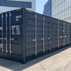 Porta lateral para contentor de 40 pés HC, RAL 7016